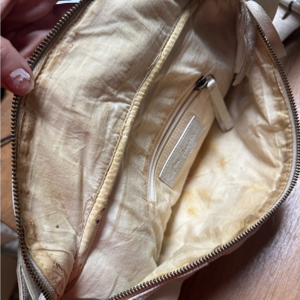 Free People wilder Cream Belt Bag with Decorative Strap - Picture 9 of 9